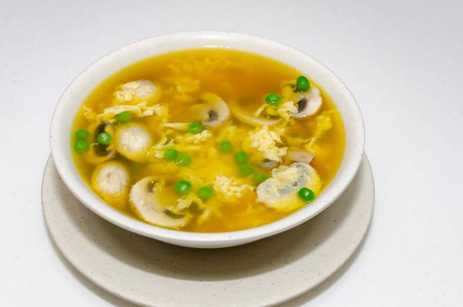 12A. Egg Swirl and Mushroom Soup 蛋花磨菰湯